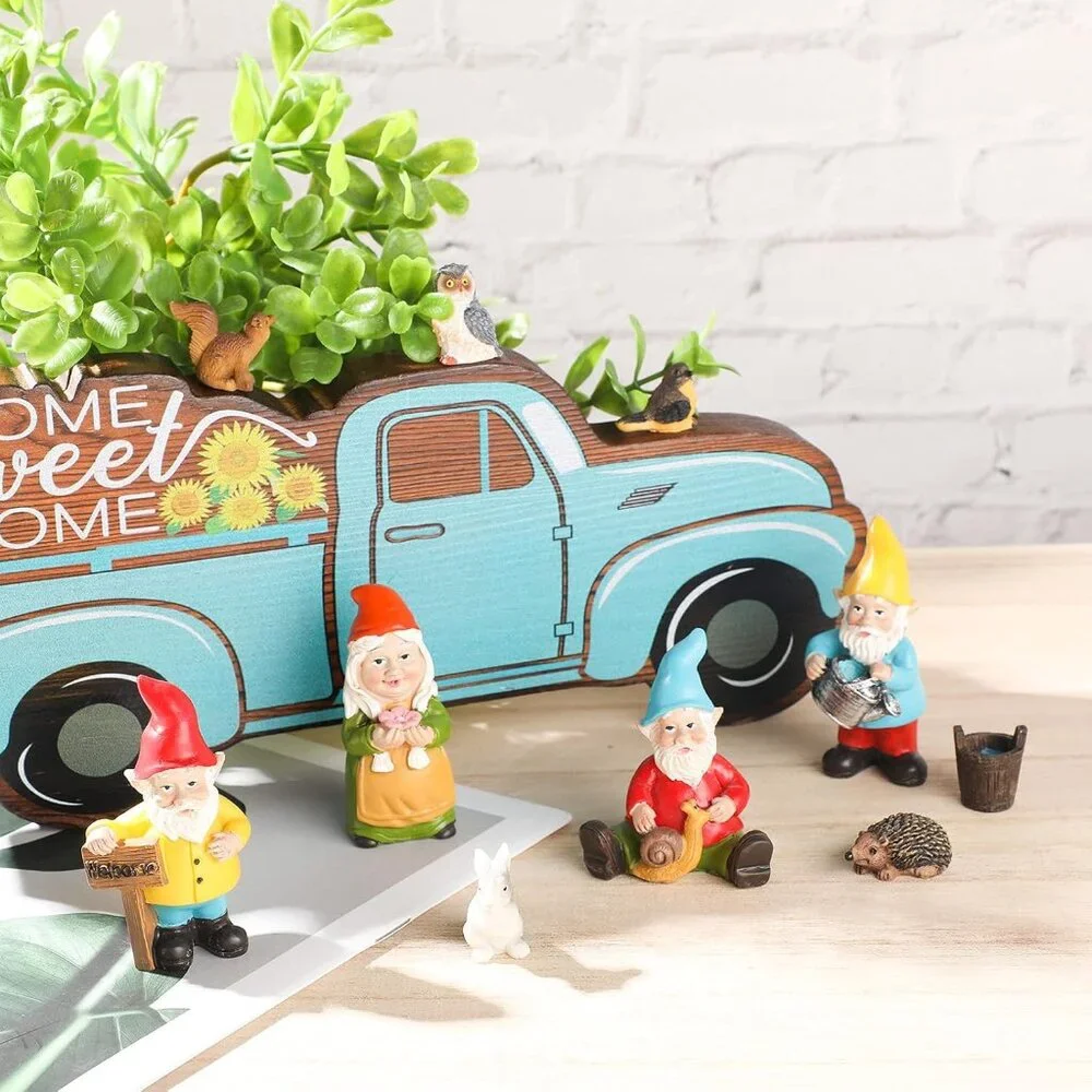 Hand-Painted Fairy Gnomes & Animals - Whimsical Garden Accessories